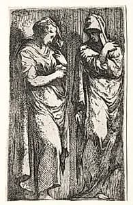 Two Roman Women by Francesco Primaticcio (Italian, 1504–1570)