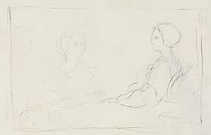 Two Seated Women (verso) by Edgar Degas (French, 1834–1917)