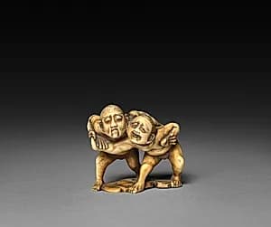 Two Wrestlers by Unknown Artist