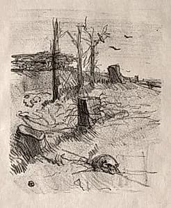 Un Cimetière en Galicie by Henri de Toulouse-Lautrec (French, 1864–1901)
