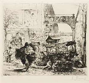 Une Matinee Avenue de Clichy by Auguste Brouet (French, 1872–1941)
