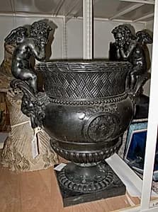 Urn with Putti by Unknown Artist