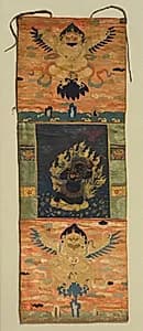 Vajrapani and Garuda by Choying Dorje, the Tenth Black Hat Karmapa (Tibetan, 1604–1674)