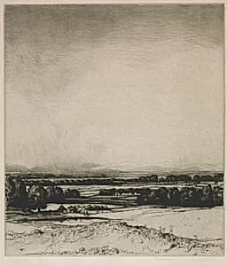 Valley of the Tay by David Young Cameron (British, 1865–1945)