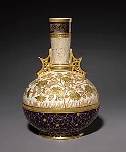 Vase by Edward Lycett (American, 1833–1910)