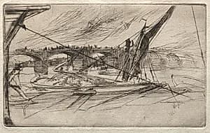 Vauxhall Bridge by James McNeill Whistler (American, 1834–1903)