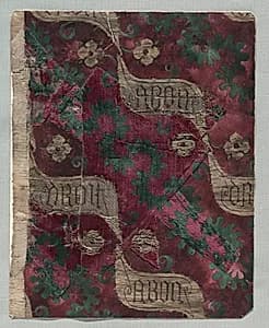 Velvet Fragment by Unknown Artist
