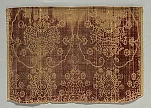 Velvet Fragment by Unknown Artist