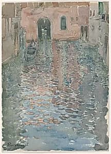 Venetian Canals by Maurice Prendergast (American, 1858–1924)