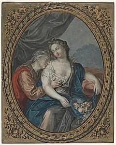 Vertumnus and Pomona by Jean François Janinet (French, 1752–1814)