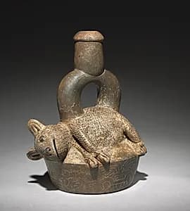 Vessel with Pudu by Unknown Artist