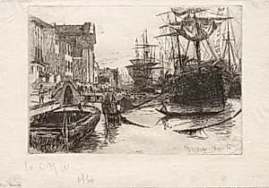 View in Venice by Otto H. Bacher (American, 1856–1909)