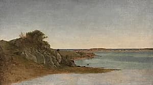 View near Newport by John Frederick Kensett (American, 1816–1872)