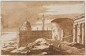 View of Ancient Buildings by Jacob van der Ulft (Dutch, 1627–1689)