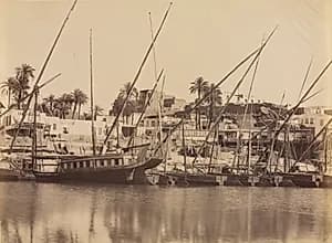 View of Aswan - Along the Nile by Antonio Beato (British, c. 1825–1903)