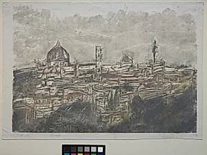 View of Florence, Italy by Ellen Thesleff (Finnish, 1869–1954)
