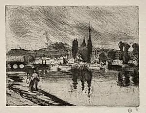 View of Rouen by Camille Pissarro (French, 1830–1903)