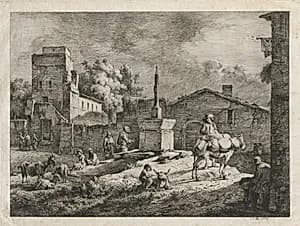 View of Saint-Andeol by Jean Jacques de Boissieu (French, 1736–1810)