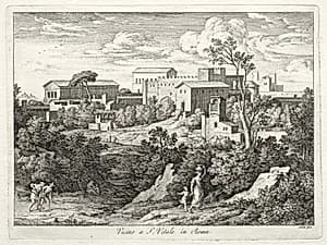 View of San Vitale, Rome by Joseph Anton Koch (Austrian, 1768–1839)