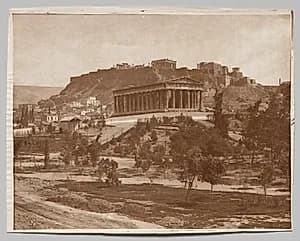 View of the Acropolis by Adolphe Braun & Co. (French, 1845–1894)