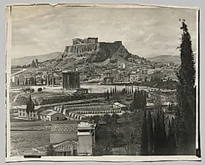 View of the Acropolis by Adolphe Braun & Co. (French, 1845–1894)