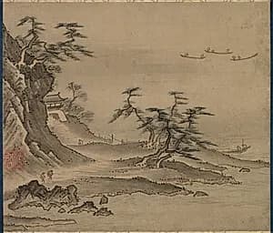 View of Xiao Xiang by Kenkō Shōkei (Japanese, active 1478–1506)