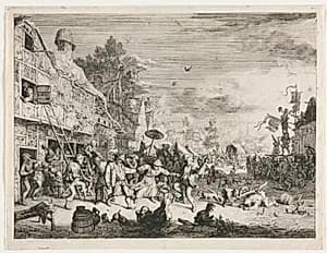 Village Fair by Cornelis Dusart (Dutch, 1660–1704)