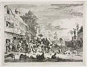 Village Fair by Cornelis Dusart (Dutch, 1660–1704)