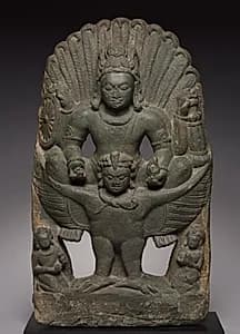 Vishnu Riding on Garuda by Unknown Artist