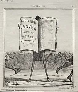 Voters, into my arms!... by Honoré Daumier (French, 1808–1879)