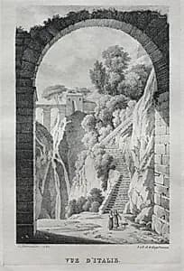 Vue d'Italie by Godefroy Engelmann (French, 1788–1839)