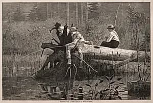 Waiting for a Bite by Winslow Homer (American, 1836–1910)