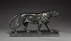 Walking Tiger by Antoine-Louis Barye (French, 1796–1875)