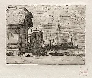 West Pier 1878 by Otto H. Bacher (American, 1856–1909)
