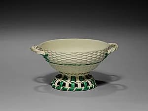 Wicker-Work Sauce Tureen by Wedgwood Factory (British)