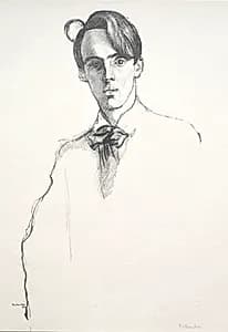 William Butler Yeats by William Rothenstein (British, 1872–1945)