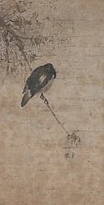 Willow and Magpie by Fachang Muqi (Chinese, 1220–1280)