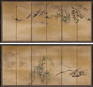 Winter and Summer Flowers by Kaihō Yūshō (Japanese, 1533–1615)