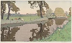 Wiston River by Frank Morley Fletcher (British, 1866–1949)