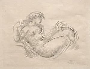 Woman in Cradle by Aristide Maillol (French, 1861–1944)