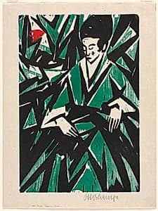 Woman in Green by Otto Lange (German, 1879–1944)