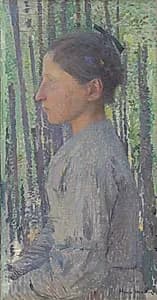 Woman in Profile by Henri Jean Guillaume Martin (French, 1860–1943)