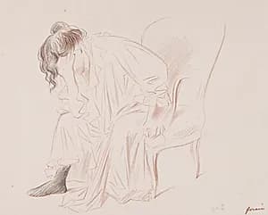 Woman Seated by Jean Louis Forain (French, 1852–1931)