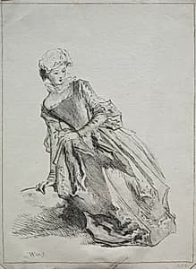 Woman Seated by Jean-Antoine Watteau (French, 1684–1721)