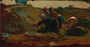 Women Working in a Field by Winslow Homer (American, 1836–1910)