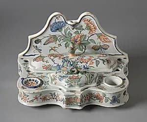 Writing Stand with Inkwells by Sinceny Factory (French)