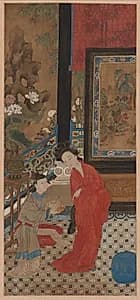 Yang Guifei Leaving the Bath by Gu Jianlong (Chinese, 1606–after 1689)
