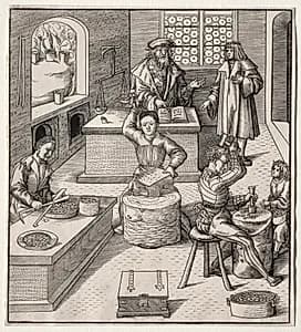 Young Maximilian in the Mint by Leonhard Beck (German, c. 1480–1542)