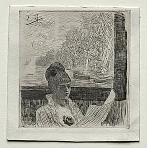 Young Woman by Félicien Rops (Belgian, 1833–1898)