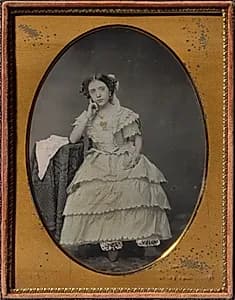 Young Woman in Pantalettes by Unknown Artist